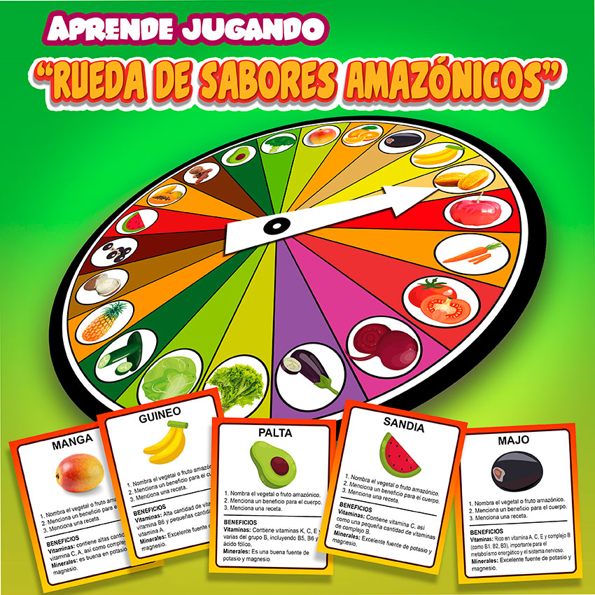 JUEGO 1: LA RUEDA DE SABORES AMAZÓNICOS