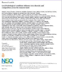 Local hydrological conditions influence tree diversity and composition across the Amazon basin