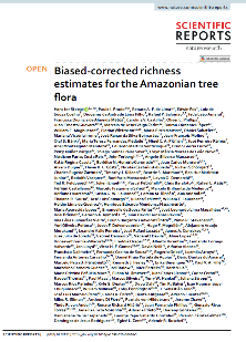 Biased-corrected richness estimates for the Amazonian tree flora