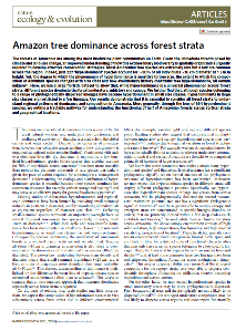 Amazon tree dominance across forest strata