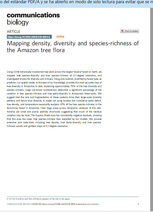 Mapping density, diversity and species-richness of the Amazon tree flora