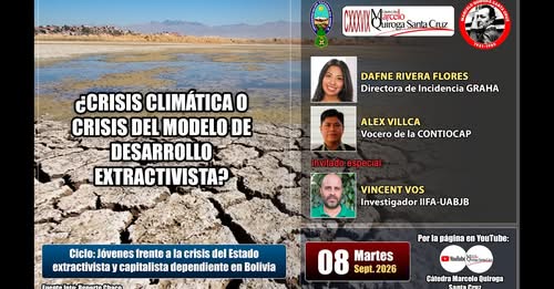 IIFA-UABJB aporta una mirada amazónica al debate sobre El Niño 2026–2027 en la Cátedra Marcelo Quiroga Santa Cruz