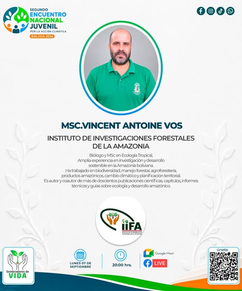 IIFA-UABJB comparte experiencias de bioeconomía amazónica en encuentro nacional juvenil por la acción climática